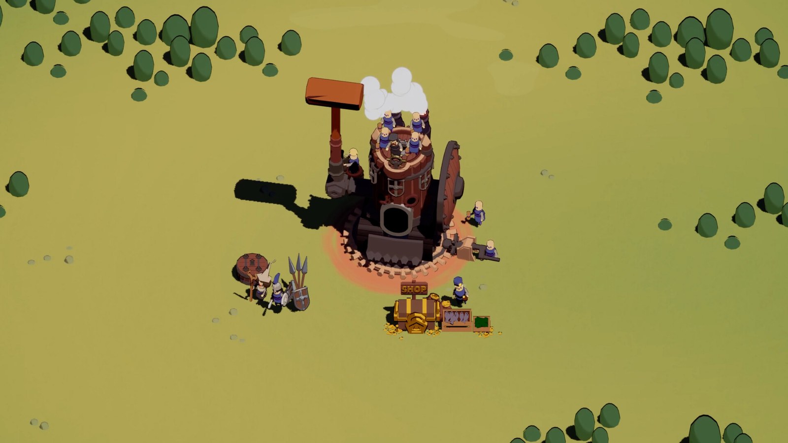 Wanderburg camp shop — silver leaves your pocket at the between-run loadout